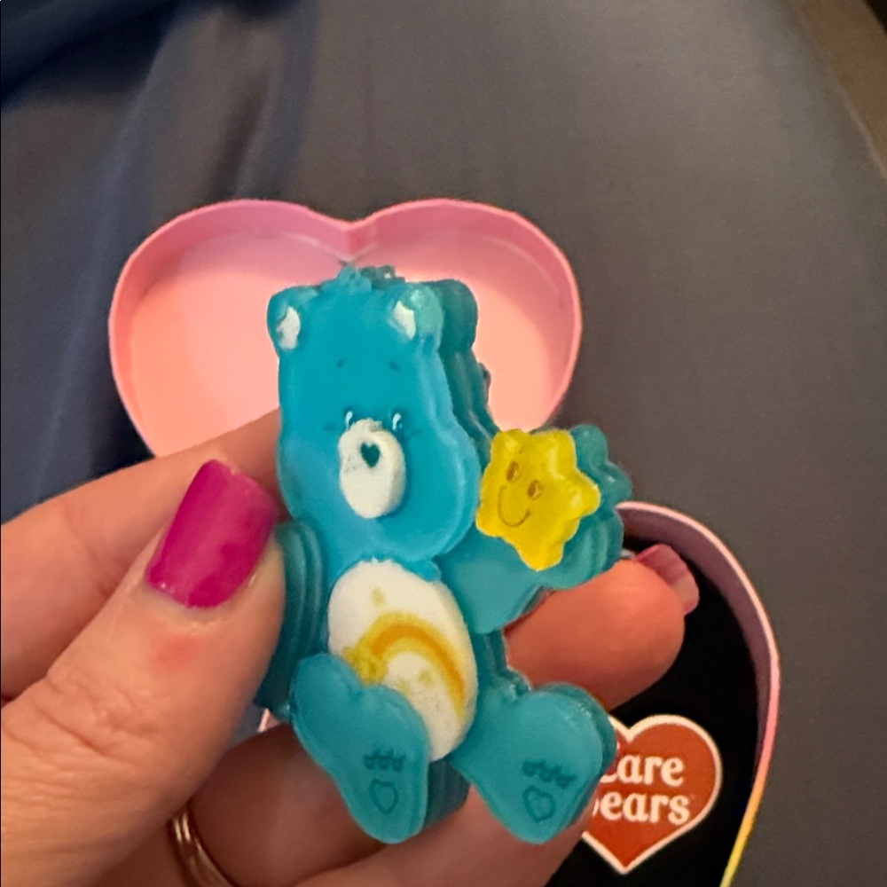 Blue CareBear Brooch Pin with Heart Box - Picture 3 of 5